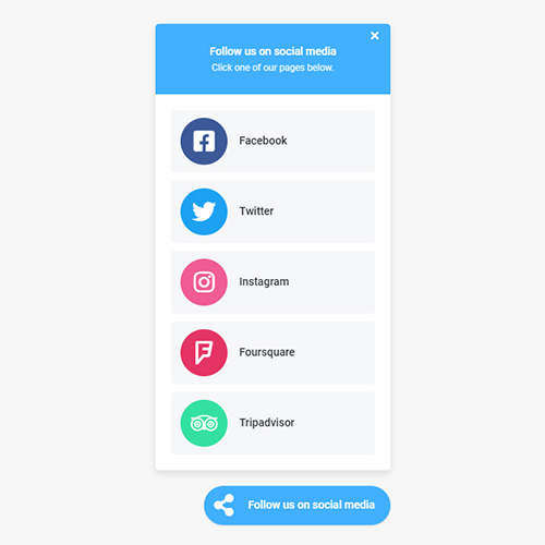 Follow Social Media Accounts